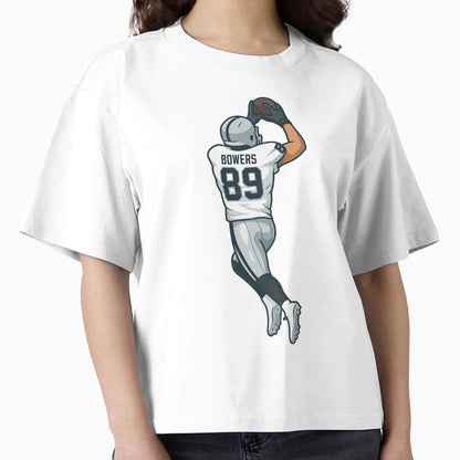 Brock Bowers Leaping Catch T-Shirt - Novelty Apparel Men Women - T-Shirt, Sweatshirt, Hoodie