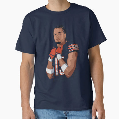 Rome Odunze 15 Wr Bears Sketch Artwork T-Shirt - Trendy Graphic Men Women - T-Shirt, Sweatshirt, Hoodie