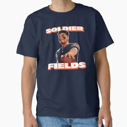 Soldier Fields Justin Fields Chicago T-Shirt - Trendy Graphic Men Women - T-Shirt, Sweatshirt, Hoodie