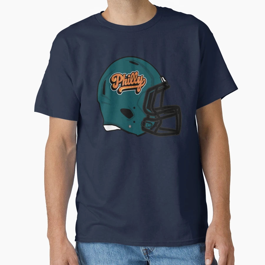 Philadelphia Pretzels Modern Helmet T-Shirt - Unique Graphic Men Women - T-Shirt, Sweatshirt, Hoodie