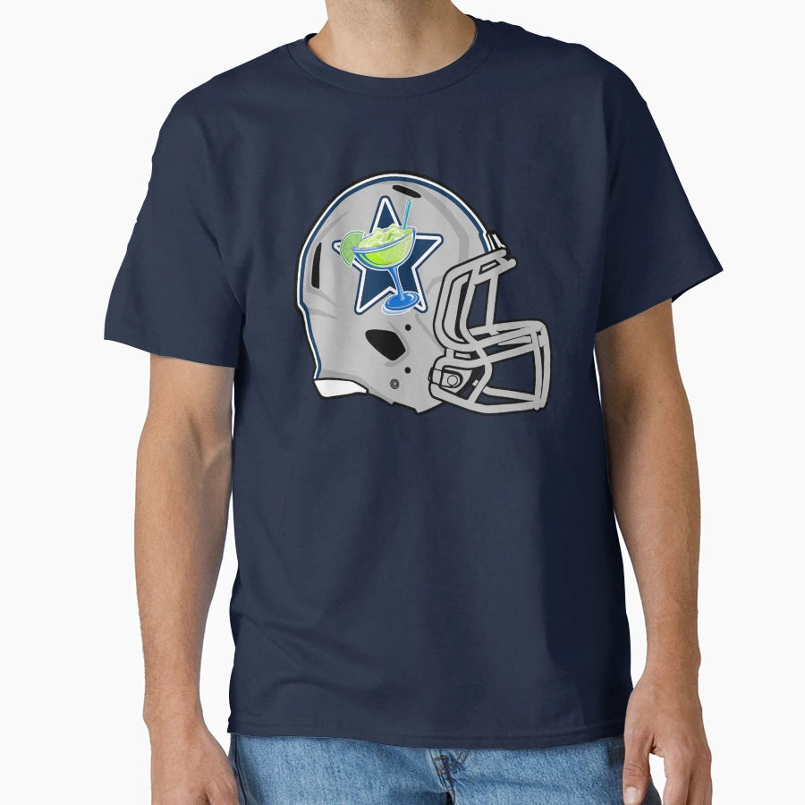 Dallas Margaritas Modern Helmet T-Shirt - Custom Art Print Men Women - T-Shirt, Sweatshirt, Hoodie