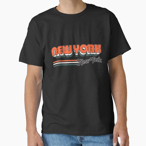 New York Ny City Stripes T-Shirt - Graphic Print for Adults - T-Shirt, Sweatshirt, Hoodie