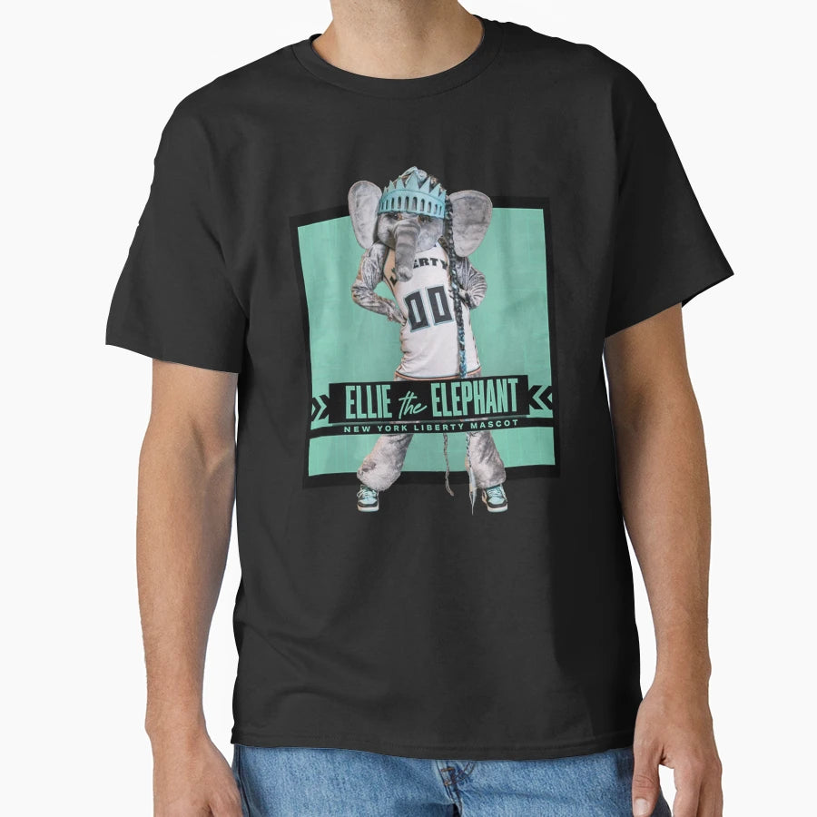 Ellie Elephant Wnba Mascot T-Shirt - Unique Graphic Men Women - T-Shirt, Sweatshirt, Hoodie