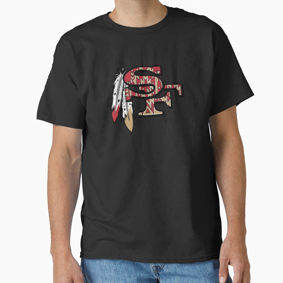Native American 49Ers Logo T-Shirt - Streetwear Style Men Women - T-Shirt, Sweatshirt, Hoodie