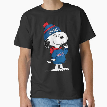 Snoopy Buffalo Billssnoopy T-Shirt - Custom Art Print Men Women - T-Shirt, Sweatshirt, Hoodie
