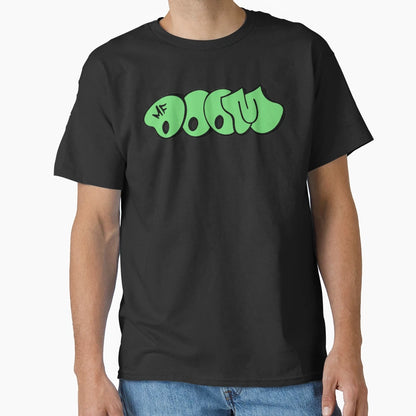 Mf Doom Green Bubble Letters Bold T-Shirt - Fun Novelty Design Unisex - T-Shirt, Sweatshirt, Hoodie