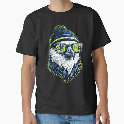 Sea Hawks High School Spirit Go T-Shirt - Casual Everyday Wear for Adults - T-Shirt, Sweatshirt, Hoodie