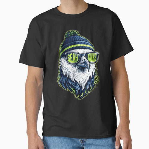 Sea Hawks High School Spirit Go T-Shirt - Casual Everyday Wear for Adults - T-Shirt, Sweatshirt, Hoodie