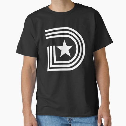 D Town White Star T-Shirt - Unique Graphic Men Women - T-Shirt, Sweatshirt, Hoodie