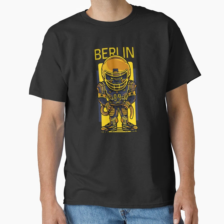 Aggressive Berlin Football Mascot T-Shirt - Casual Everyday Wear for Adults - T-Shirt, Sweatshirt, Hoodie