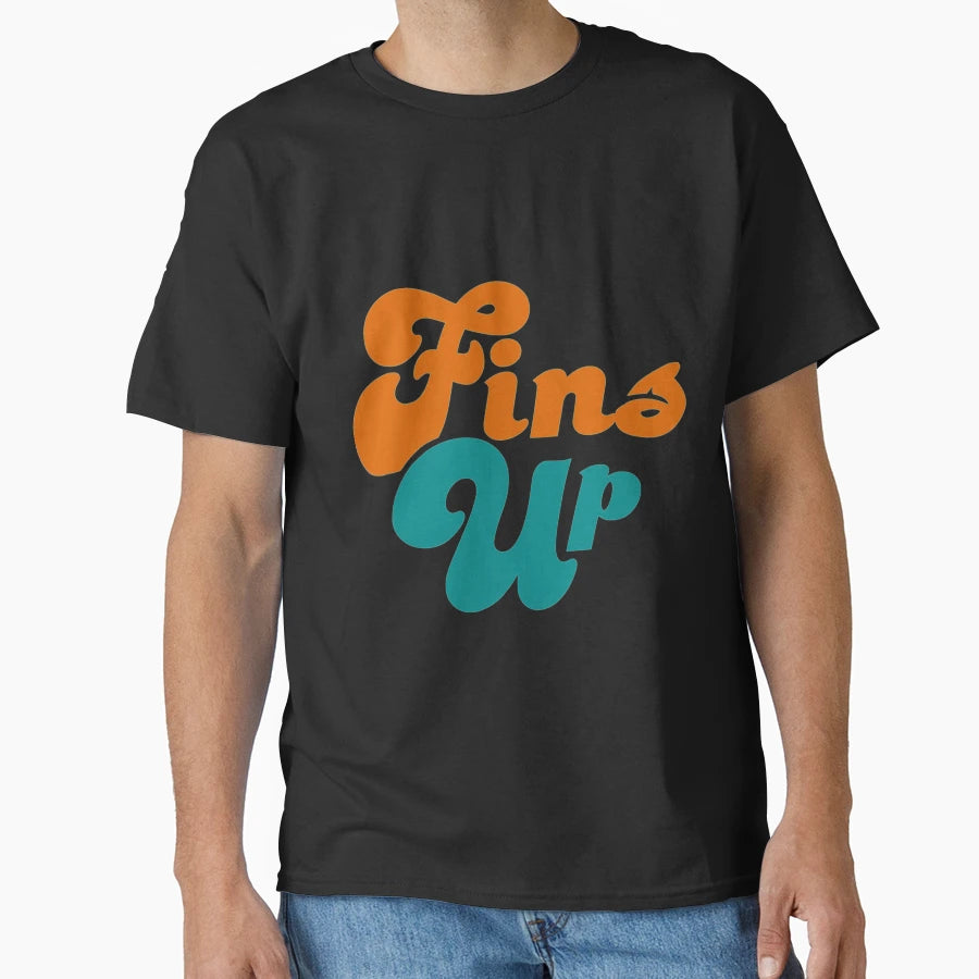 Fins Up T-Shirt - Graphic Print for Adults - T-Shirt, Sweatshirt, Hoodie