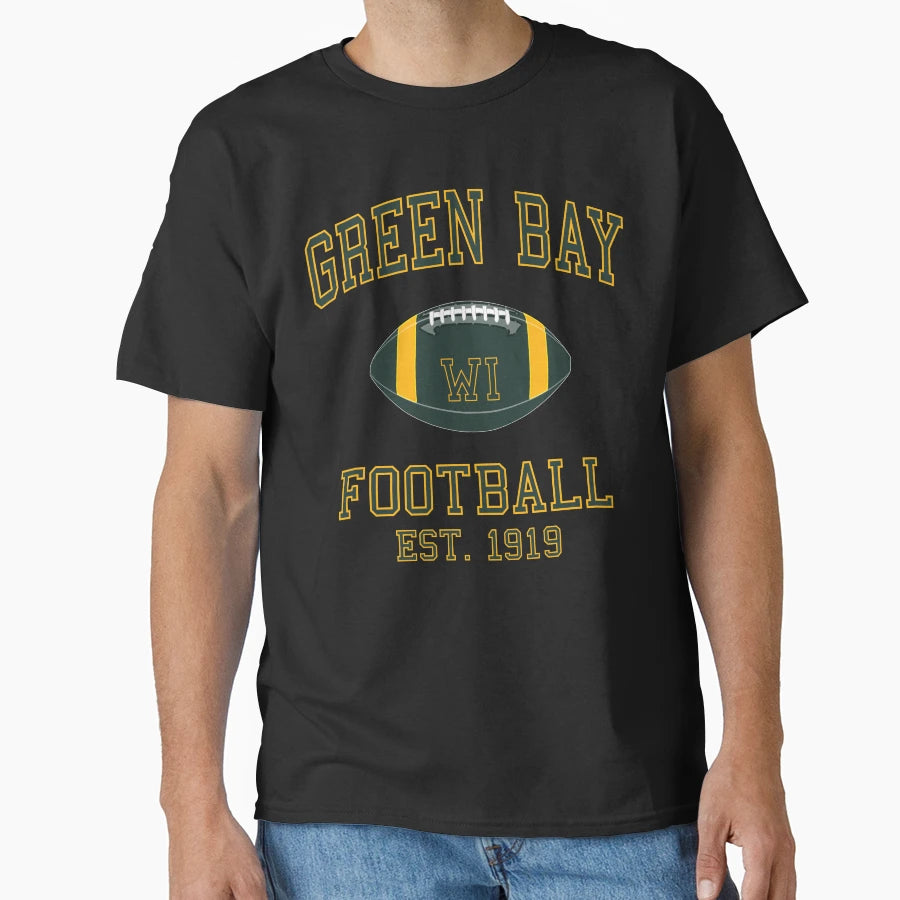 Green Bay Football T-Shirt - Minimalist Print Unisex - T-Shirt, Sweatshirt, Hoodie