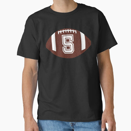 American Football Jersey No 5 Back T-Shirt - Trendy Graphic for Adults - T-Shirt, Sweatshirt, Hoodie