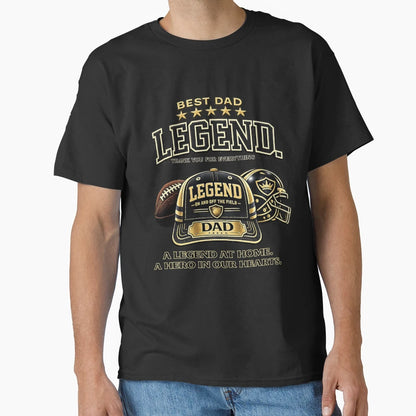Dad Legend Black Baseball Cap T-Shirt - Minimalist Print Unisex - T-Shirt, Sweatshirt, Hoodie