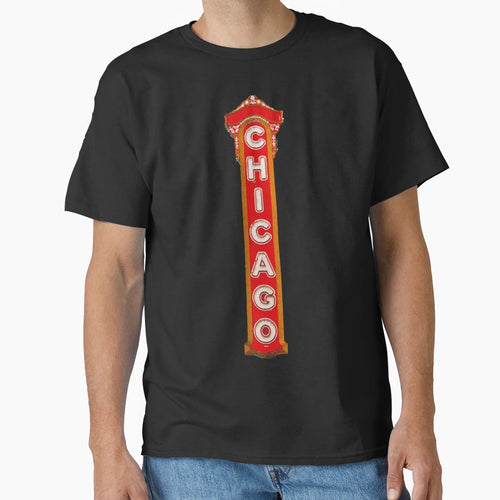 Chicago Theater Sign T-Shirt - Streetwear Style for Adults - T-Shirt, Sweatshirt, Hoodie