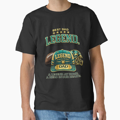 Dad Legend Teal Baseball Cap T-Shirt - Graphic Print Unisex - T-Shirt, Sweatshirt, Hoodie