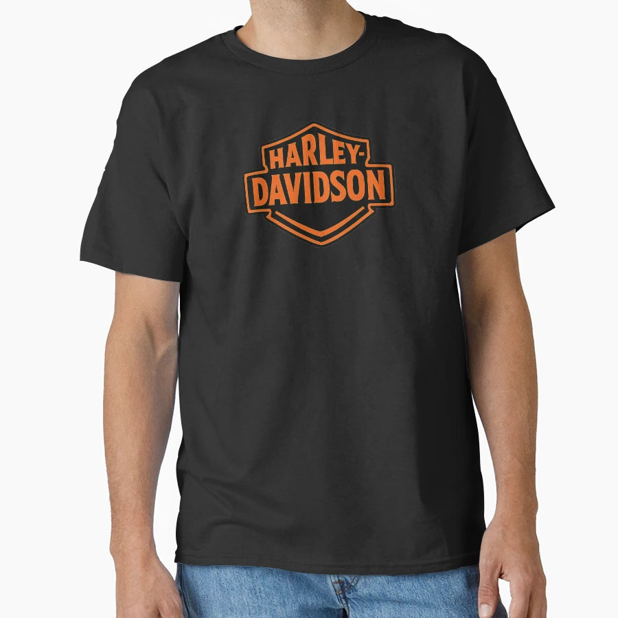 Harley Davidson Stylized Logo Shield T-Shirt - Trendy Graphic Unisex - T-Shirt, Sweatshirt, Hoodie