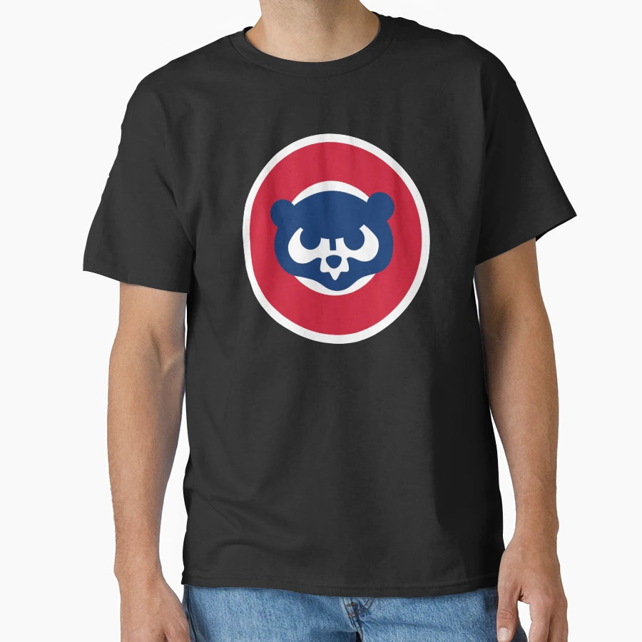 Blue Bear Red And Blue Circles T-Shirt - Minimalist Print Men Women - T-Shirt, Sweatshirt, Hoodie