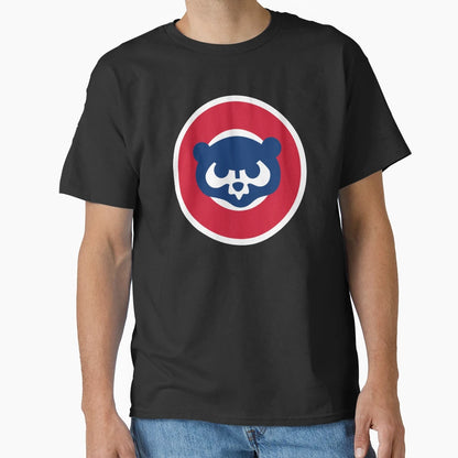 Blue Bear Red And Blue Circles T-Shirt - Minimalist Print Men Women - T-Shirt, Sweatshirt, Hoodie