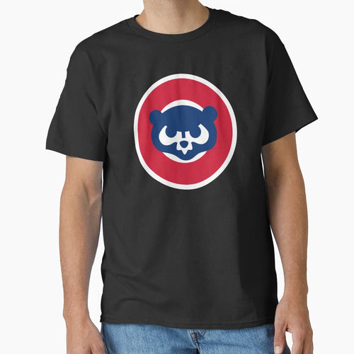 Blue Bear Red And Blue Circles T-Shirt - Minimalist Print Men Women - T-Shirt, Sweatshirt, Hoodie