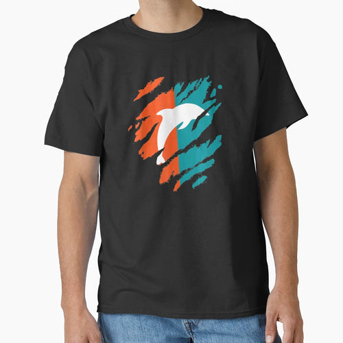 Mens Miami Dolphin Florida Fans T-Shirt - Novelty Apparel for Adults - T-Shirt, Sweatshirt, Hoodie