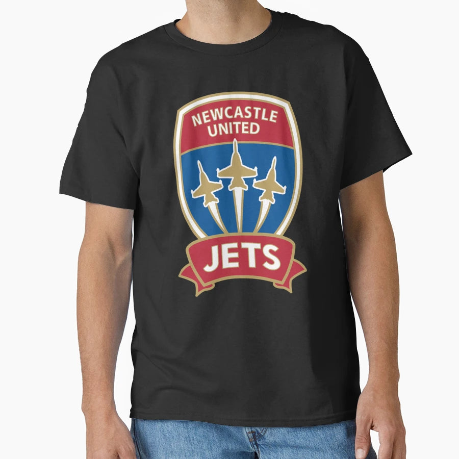 Newcastle United Jets T-Shirt - Custom Art Print Unisex - T-Shirt, Sweatshirt, Hoodie