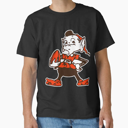 Cleveland Browns Brownie Elf Logo T-Shirt - Unique Graphic Unisex - T-Shirt, Sweatshirt, Hoodie
