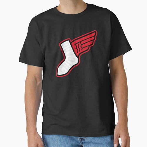 Red Winged Socks T-Shirt - Fun Novelty Design Unisex - T-Shirt, Sweatshirt, Hoodie