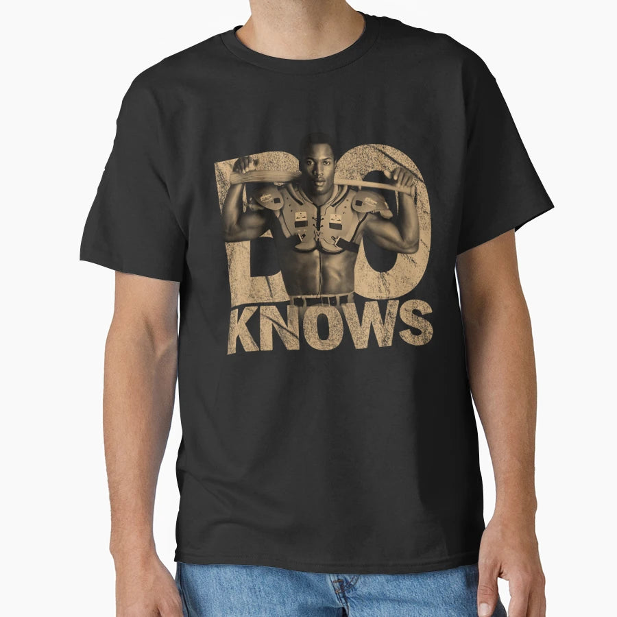 Bo Jackson Knows T-Shirt - Unique Graphic Unisex - T-Shirt, Sweatshirt, Hoodie
