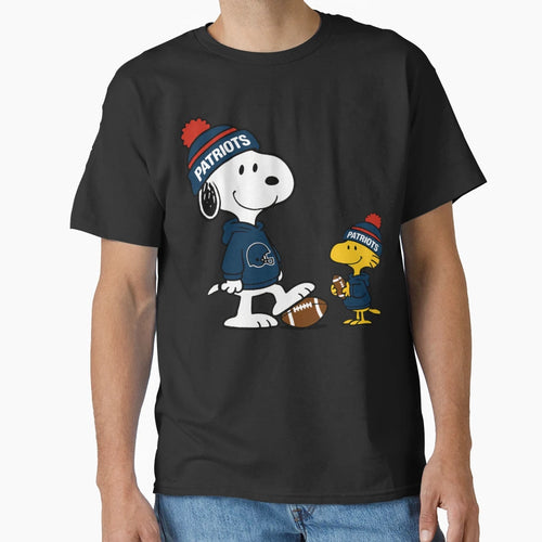 New England Patriots Snoopy Woodstock T-Shirt - Graphic Print Unisex - T-Shirt, Sweatshirt, Hoodie