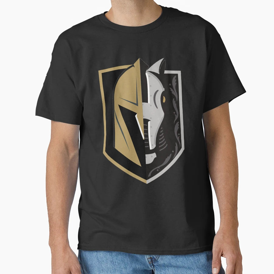 Vegas And Henderson Split Vegas Face T-Shirt - Unique Graphic for Adults - T-Shirt, Sweatshirt, Hoodie