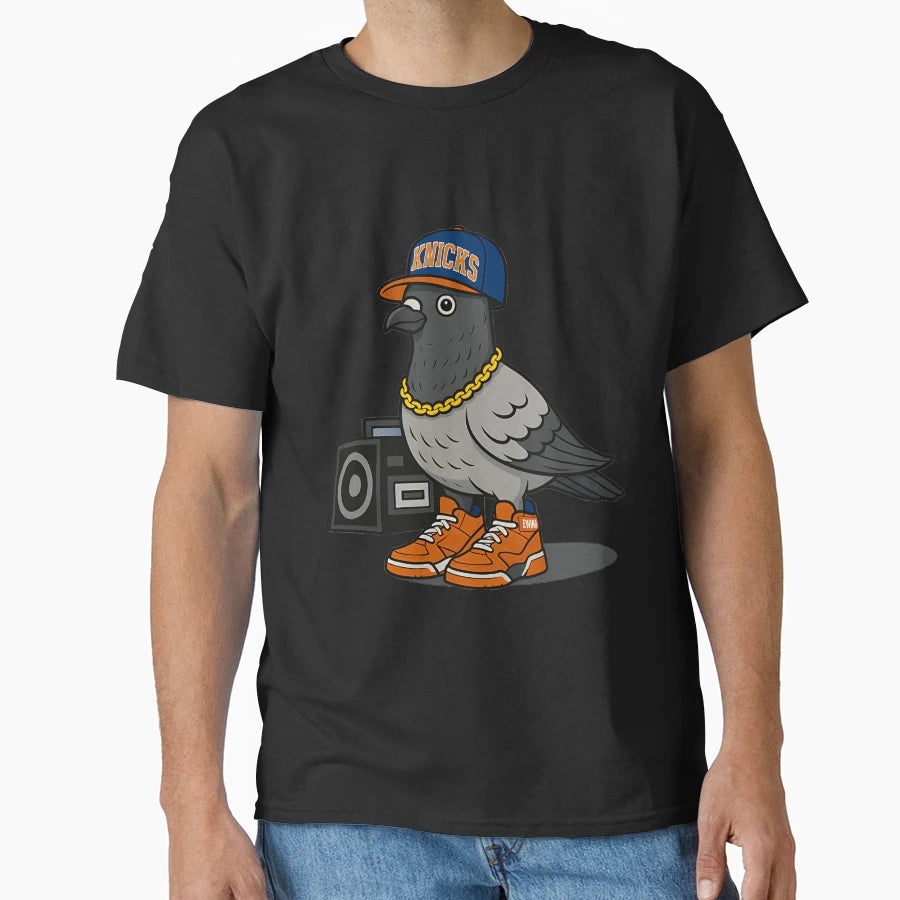 Nyc Pigeon Knicks T-Shirt - Streetwear Style Unisex - T-Shirt, Sweatshirt, Hoodie