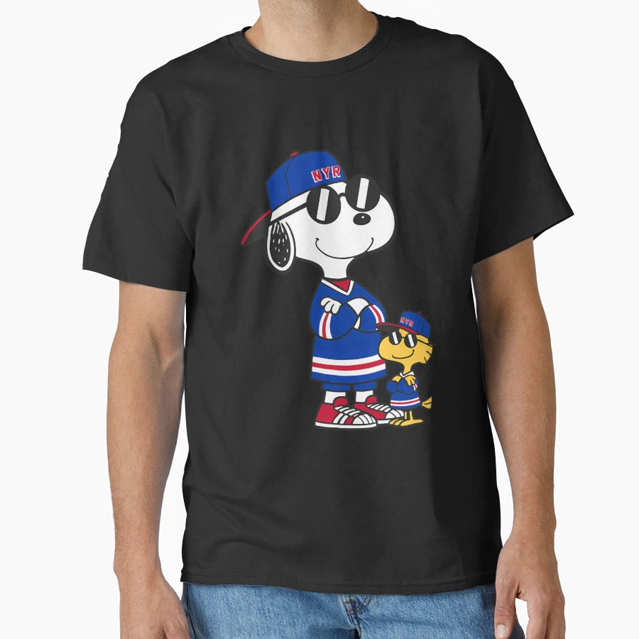 Snoopy Nyr Rangers T-Shirt - Graphic Print Unisex - T-Shirt, Sweatshirt, Hoodie