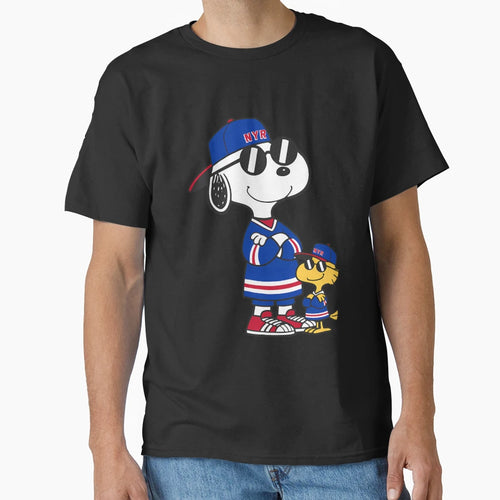 Snoopy Nyr Rangers T-Shirt - Graphic Print Unisex - T-Shirt, Sweatshirt, Hoodie