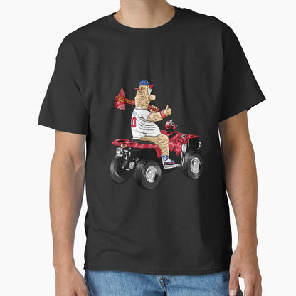 Quad Bloop Funny Race Mascot Braves T-Shirt - Fun Novelty Design Men Women - T-Shirt, Sweatshirt, Hoodie