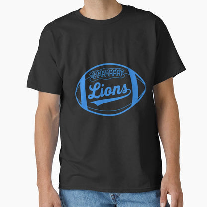 Football Detroit Lions T-Shirt - Minimalist Print Men Women - T-Shirt, Sweatshirt, Hoodie