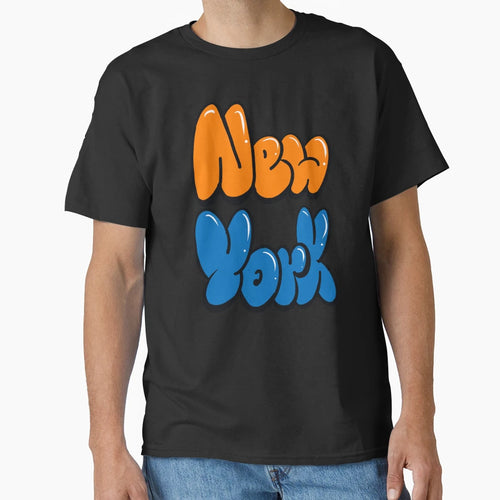 New York City Orange And Blue Basketball T-Shirt - Streetwear Style Unisex - T-Shirt, Sweatshirt, Hoodie