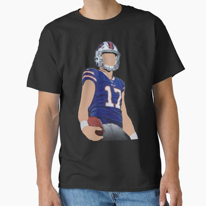 JA Buffalo Bills Cartoon Faceless T-Shirt - Aesthetic Graphic for Adults - T-Shirt, Sweatshirt, Hoodie