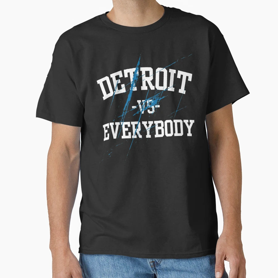 Detroit Lions T-Shirt - Custom Art Print Unisex - T-Shirt, Sweatshirt, Hoodie