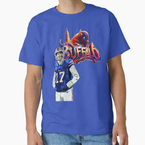 Buffalo Bills 17 City Skyline And T-Shirt - Graphic Print Men Women - T-Shirt, Sweatshirt, Hoodie