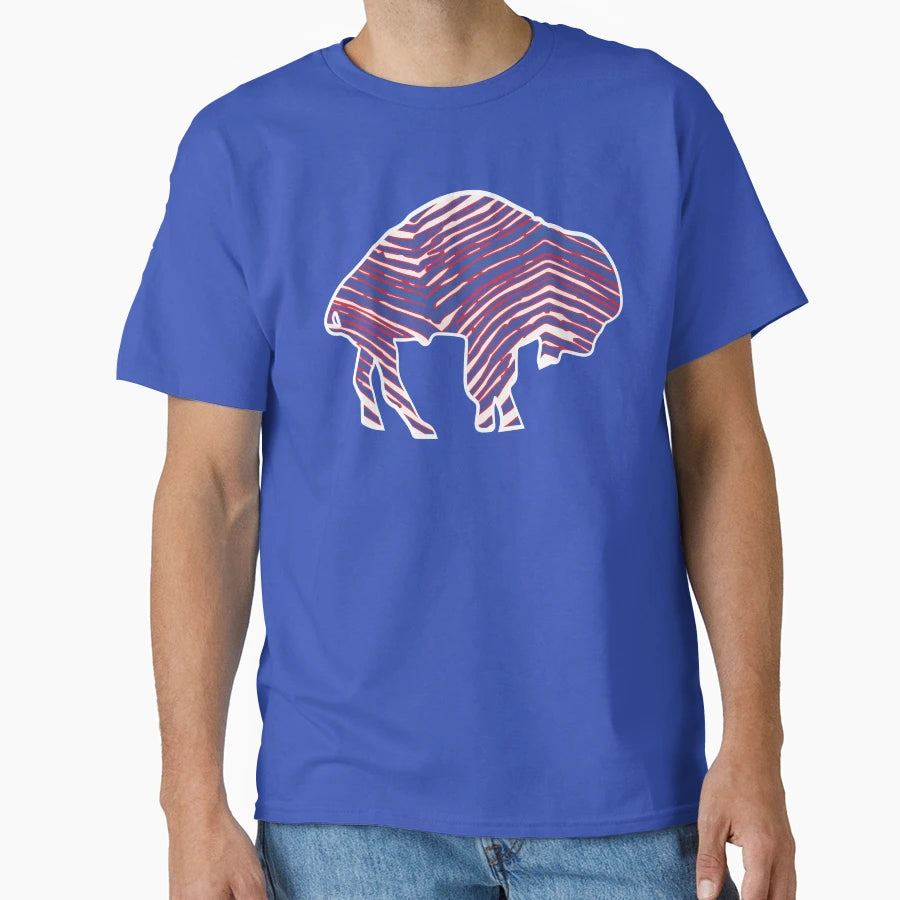 Zebra Stripe Buffalo T-Shirt - Unique Graphic Men Women - T-Shirt, Sweatshirt, Hoodie