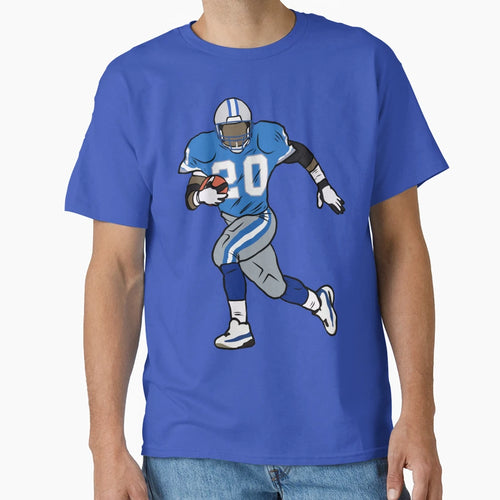Barry Sanders Running T-Shirt - Minimalist Print for Adults - T-Shirt, Sweatshirt, Hoodie