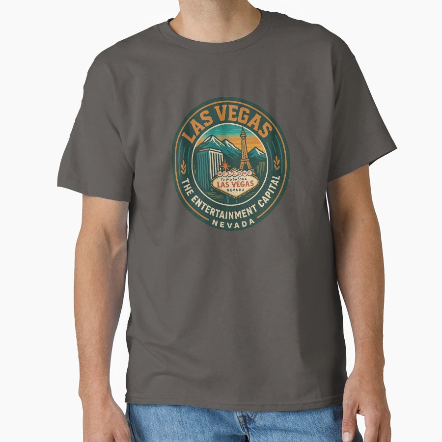 Las Vegas Entertainment Capital T-Shirt - Graphic Print Unisex - T-Shirt, Sweatshirt, Hoodie