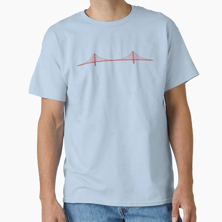 Golden Gate San Francisco T-Shirt - Novelty Apparel Unisex - T-Shirt, Sweatshirt, Hoodie