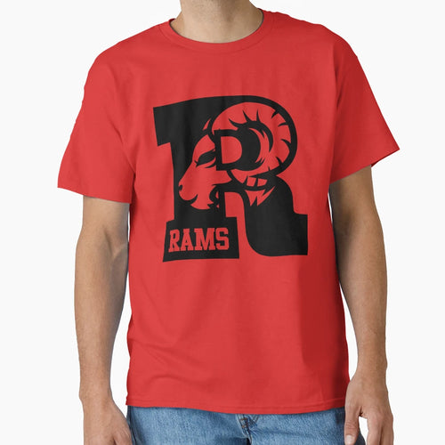 Rams R T-Shirt - Custom Art Print for Adults - T-Shirt, Sweatshirt, Hoodie