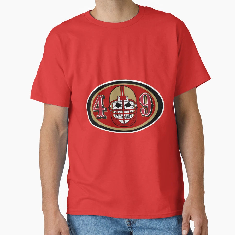 49Ers Skull T-Shirt - Minimalist Print Men Women - T-Shirt, Sweatshirt, Hoodie