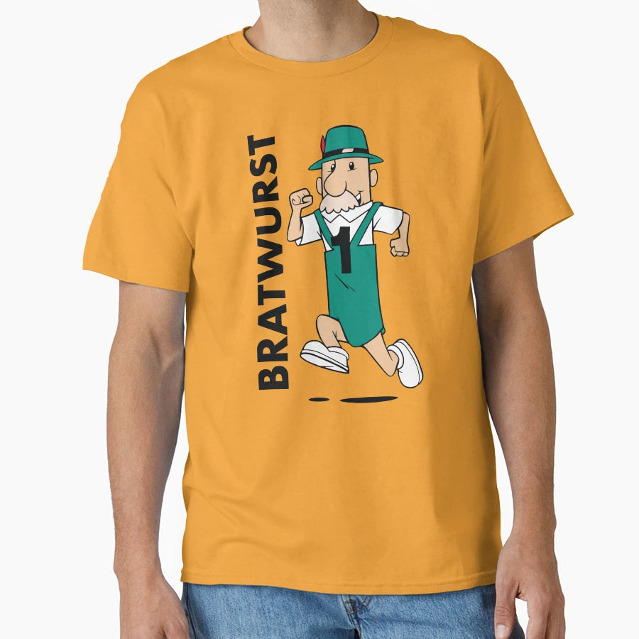 Milwaukee Bratwurst Sausage Racer T-Shirt - Graphic Print Men Women - T-Shirt, Sweatshirt, Hoodie
