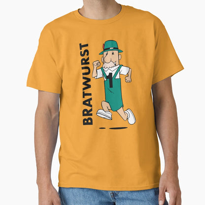 Milwaukee Bratwurst Sausage Racer T-Shirt - Graphic Print Men Women - T-Shirt, Sweatshirt, Hoodie