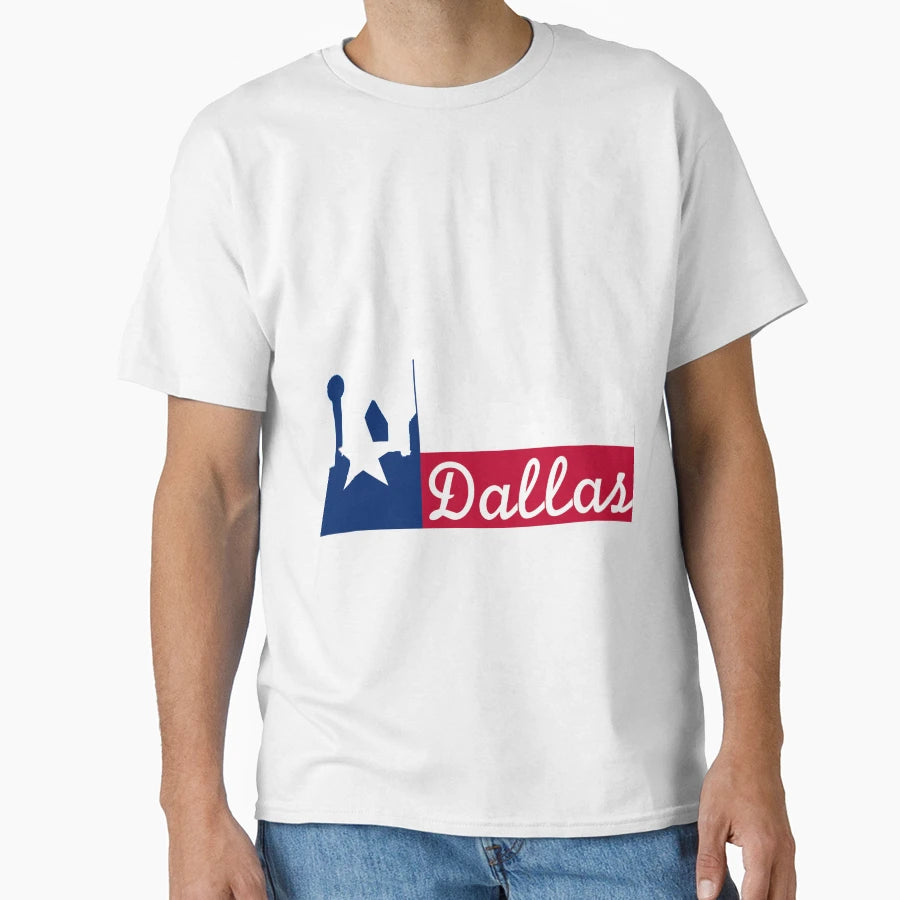 Dallas Skyline T-Shirt - Fun Novelty Design Unisex - T-Shirt, Sweatshirt, Hoodie