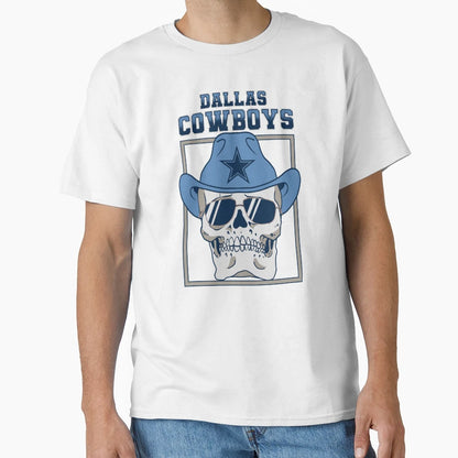 Skull Dallas Cowboys T-Shirt - Custom Art Print Men Women - T-Shirt, Sweatshirt, Hoodie